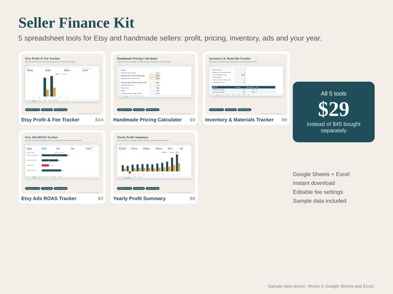 Seller Finance Kit spreadsheet preview